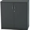 Nene Black Medium High Cupboard 2 Nene Black Medium High Cupboard -Office Furniture Store 1008 h cupboard 3