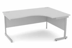 Cloud Grey Corner Cantilever Desk -Office Furniture Store 1600 crescent cantilever rh