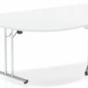 Polar White Semi Circular Folding Table -Office Furniture Store 1600mm semi circle white
