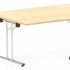 Solar Maple Trapezium Folding Table -Office Furniture Store 1600mm trapezium maple