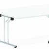 Polar White Trapezium Folding Table - 1600mm Wide -Office Furniture Store 1600mm trapezium white