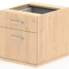 Solar Maple Fixed Pedestal -Office Furniture Store 2 drawer fixed ped maple