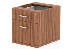 Nova Walnut Fixed Pedestal -Office Furniture Store 2 drawer fixed ped walnut
