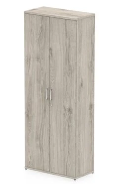 Gladstone Grey Oak Tall Office Cupboard -Office Furniture Store 2000 high tall office cupboard