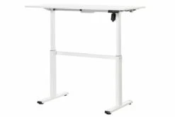 White Height Adjustable Standing Desk -Office Furniture Store adjustable white desk 9