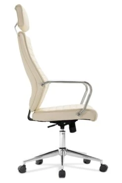 Atlas Cream Leather Office Chair -Office Furniture Store atlas 4