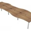 Aura Beam 8 Person Wave Bench Desk 1 Aura Beam 8 Person Wave Bench Desk -Office Furniture Store aura9