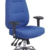 Babylon Fabric 24 Hour Operator Chair -Office Furniture Store babylon fabric blue 1