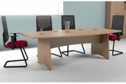 Thames Barrel Boardroom Table -Office Furniture Store barrel boardroom room shot 1