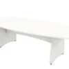 Avon Barrel Boardroom Table -Office Furniture Store barrel boardroom table white