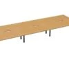 Kestral 6 Person Double Bench Desk -Office Furniture Store beech 6 person bench desk