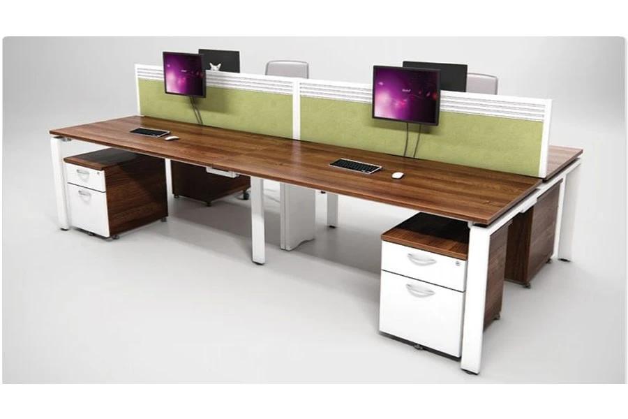 Aura Beam 4 Person Rectangular Bench Desk 4 Aura Beam 4 Person Rectangular Bench Desk - Image 2
