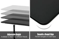 Bancroft Height Adjustable Desk 24 Bancroft Height Adjustable Desk -Office Furniture Store black 5