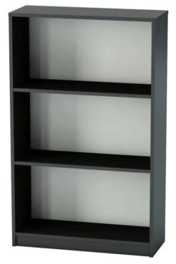 Nene Black Office Bookcase -Office Furniture Store bookcase 2 shelf
