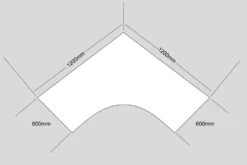 Price Point Beech Cantilever Corner Desk -Office Furniture Store call centre 1