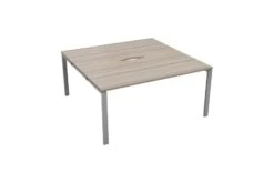 Kestral Grey Oak 2 Person Double Bench Desk 12 Kestral Grey Oak 2 Person Double Bench Desk -Office Furniture Store cb1280cosvgo2p back 45