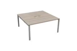 Kestral Grey Oak 2 Person Double Bench Desk 14 Kestral Grey Oak 2 Person Double Bench Desk -Office Furniture Store cb1280cosvgo2p front 45