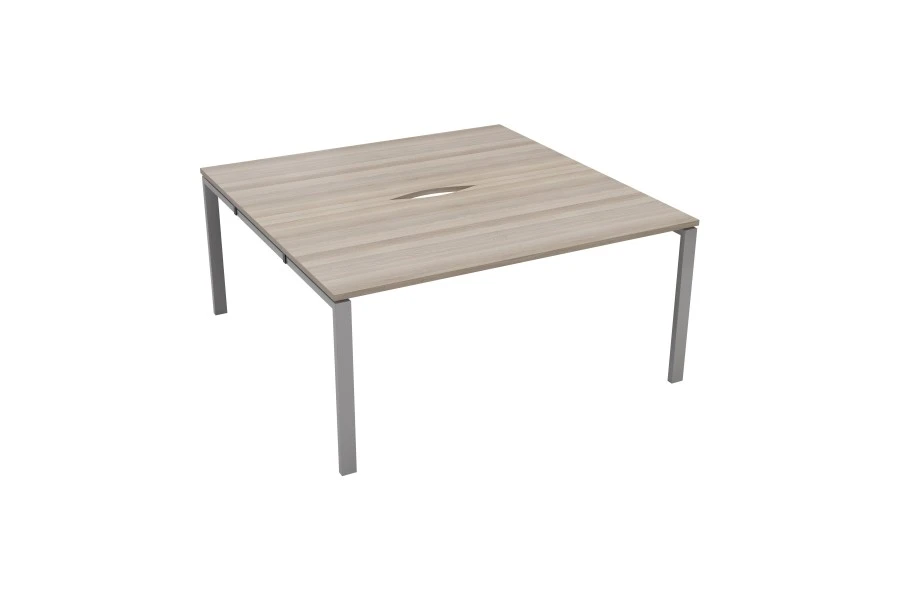 Kestral Grey Oak 2 Person Double Bench Desk 7 Kestral Grey Oak 2 Person Double Bench Desk - Image 5