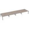 Kestral Grey Oak 8 Person Double Bench Desk -Office Furniture Store cb1280cosvgo8p back 45
