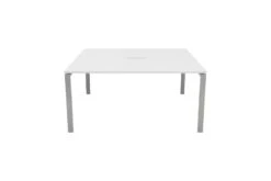 Kestral White 2 Person Double Bench Desk -Office Furniture Store cb1280cosvwh2p front