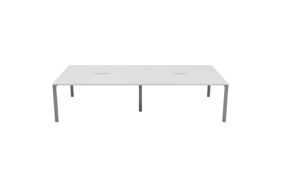 Kestral White 4 Person Double Bench Desk 5 Kestral White 4 Person Double Bench Desk - Image 3