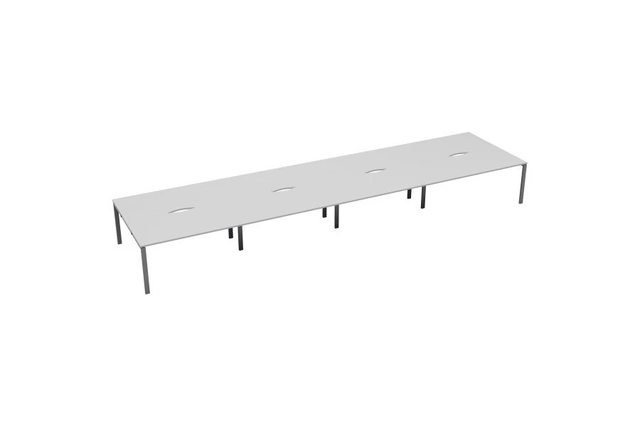 Kestral White 8 Person Double Bench Desk 4 Kestral White 8 Person Double Bench Desk - Image 2
