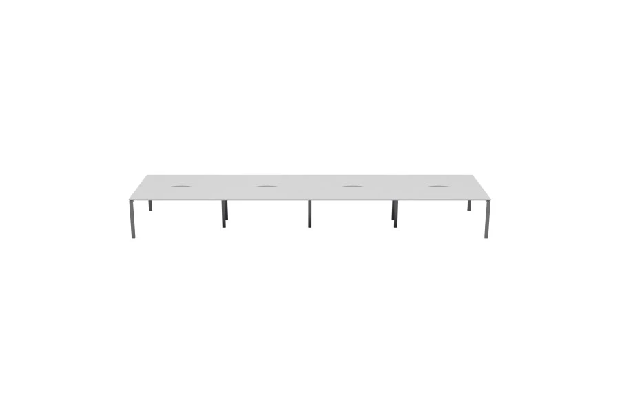 Kestral White 8 Person Double Bench Desk 5 Kestral White 8 Person Double Bench Desk - Image 3
