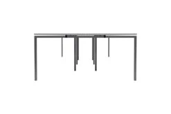 Kestral White 8 Person Double Bench Desk 13 Kestral White 8 Person Double Bench Desk -Office Furniture Store cb1280cosvwh8p side 1