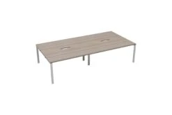 Kestral Grey Oak 4 Person Double Bench Desk 12 Kestral Grey Oak 4 Person Double Bench Desk -Office Furniture Store cb1280cowhgo4p back 45