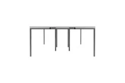 Kestral White 6 Person Double Bench Desk 13 Kestral White 6 Person Double Bench Desk -Office Furniture Store cb1680cosvwh6p side