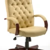 Chesterfield Leather Chair -Office Furniture Store chesterfield creamfw