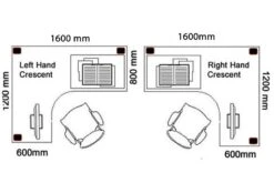 Kestral White Corner Desk And Pedestal -Office Furniture Store crescent desk 1600mm 2