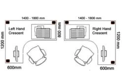 Harmony Walnut Corner Panel End Desk -Office Furniture Store crescent desk size 12