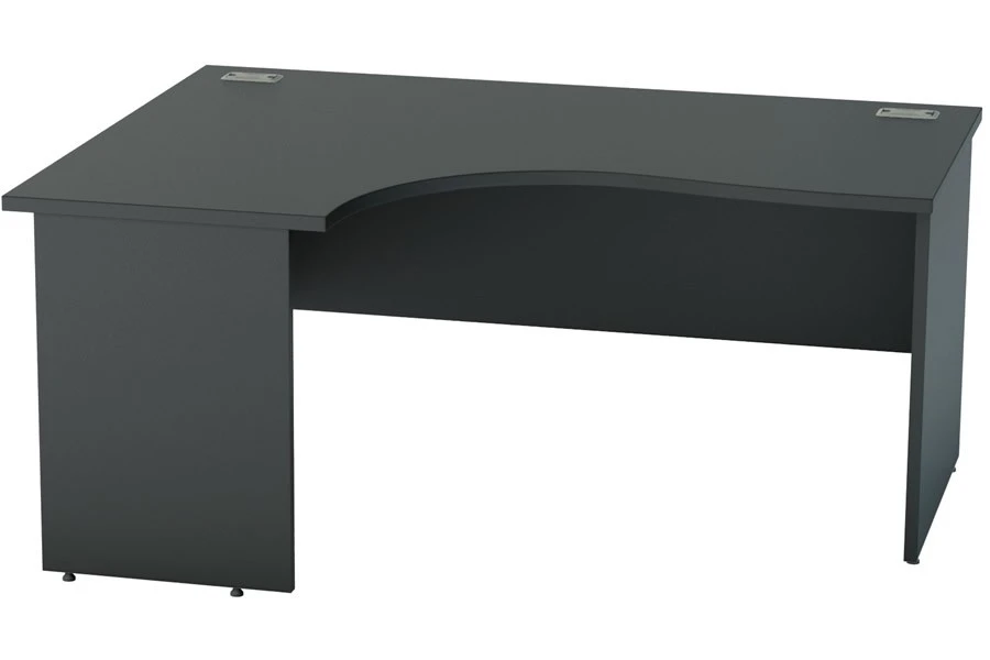 Nene Black Corner Panel End Desk 4 Nene Black Corner Panel End Desk - Image 2