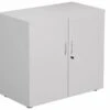 Kestral White Desk High Cupboard -Office Furniture Store cupboard white 1