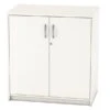 Avon White Medium High Cupboard 1 Avon White Medium High Cupboard -Office Furniture Store desk high cup