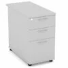 Cloud Grey Desk High Pedestal -Office Furniture Store desk high pedestal 3 drawer