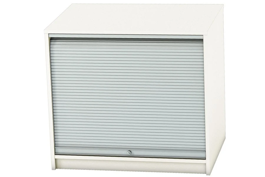 Avon White Desk High Tambour Cupboard 3 Avon White Desk High Tambour Cupboard