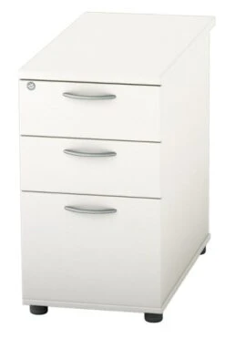 Avon White Desk High Pedestal -Office Furniture Store dh 1