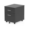 Optima Black 2 Drawer Mobile Pedestal -Office Furniture Store dynamic optima black 2 drawer ped 1