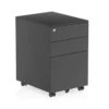 Optima Black Steel Mobile Pedestal -Office Furniture Store dynamic optima black steel 3 drawer mobile ped 1