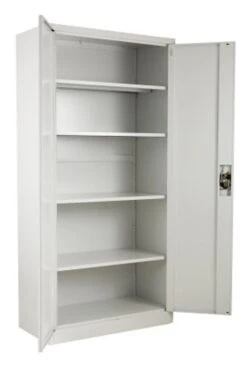 Economy Tall 2 Door Metal Cupboard 5 Economy Tall 2 Door Metal Cupboard -Office Furniture Store economy tall cupboard 2