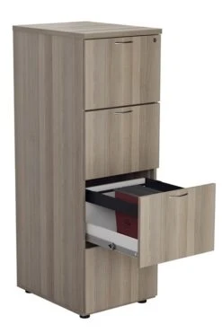 Kestral Grey Oak 4 Drawer Filing Cabinet -Office Furniture Store file 4