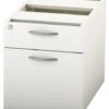Avon White Fixed Pedestal -Office Furniture Store fixed 2 drawer pedestal