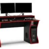 Enzo Black And Red Gaming Computer Desk -Office Furniture Store gaming desk 1