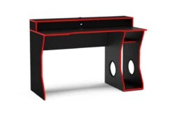 Enzo Black And Red Gaming Computer Desk -Office Furniture Store gaming desk 3