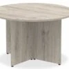 Gladstone Grey Oak Round Meeting Table -Office Furniture Store gladstone table