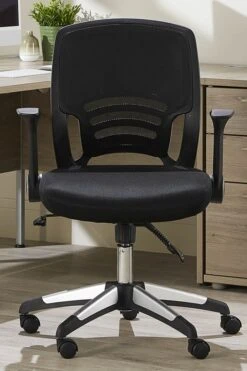 Graphite Folding Arm Mesh Chair -Office Furniture Store graphite 2