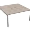 Kestral Grey Oak 2 Person Double Bench Desk