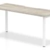 Gladstone Grey Oak 1 Person Single Bench Desk -Office Furniture Store grey oak1 person single bench desk